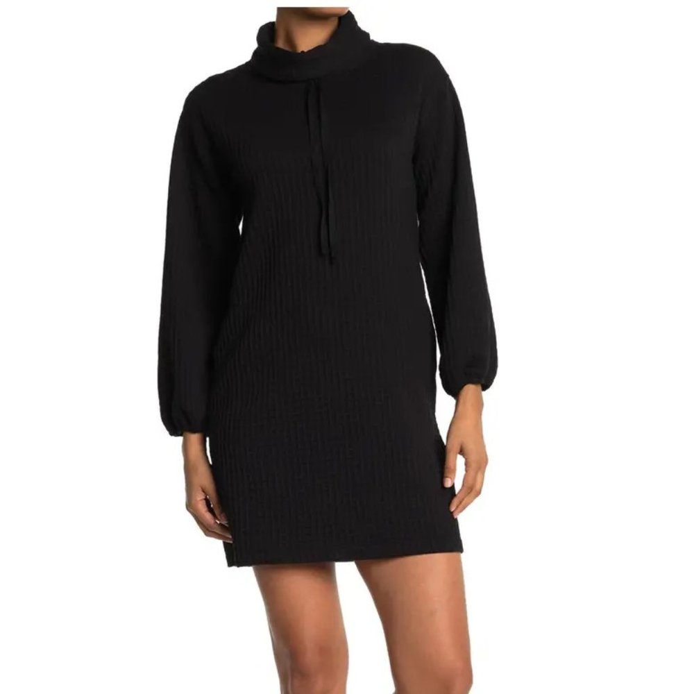 NWT MAX STUDIO Drawstring Cowl Neck Dress MAXSTUDIO - sz Small